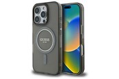 Mobil - Covers & Cases - GUESS IML Glitter Circle MagSafe case for iPhone 16 Pro - black - 3666339307424