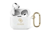 Mobil - Andet Tilbehør - GUESS GUA3UCG4GT AirPods 3 cover Transparent Glitter Collection - 3666339009922