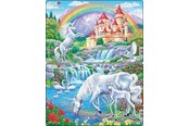 Puslespil - Larsen Puzzles Unicorns Jigsaw Puzzle – 15 pieces Midi (28.5 cm x 18.3 cm) 2 assorted designs 2D Puslespil - U20