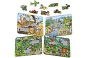 Puslespil - Larsen Puzzles Exotic Animals Puzzle 4 assorted designs – 11 pieces Mini (18.3 x 14.3 cm) 2D Puslespil - Z8