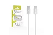 USB kabel - Mobile Origin CB11 60W UltraSlim USB-C to USB-C Cable 1m - White - MO-USC-CB11-WHT