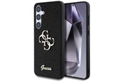 Mobil - Covers & Cases - GUESS Fixed Glitter Big 4G Metal Logo case for Samsung Galaxy S25 black - 3666339449421