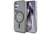 Mobil - Covers & Cases - GUESS Glitter Circle Classic Logo MagSafe case for Samsung Galaxy S25 - black - 3666339449759