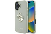 Mobil - Covers & Cases - GUESS Grained Big 4G Logo Small Classic Logo case for iPhone 16 - green - 3666339424978