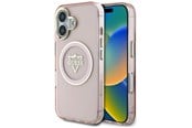 Mobil - Covers & Cases - GUESS IML Metal Mountain Logo MagSafe iPhone 16 Case - Pink - 3666339434113
