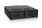 Harddisk - tilbehør - Icy dock - storage enclosure - SATA 6Gb/s / SAS 12Gb/s - SAS 12Gb/s SATA 6Gb/s - MB324SP-1B