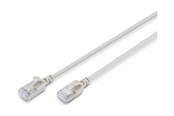 Netværkskabel - DIGITUS patch cable - 30 cm - grey - Grå - DK-1632-A-003S-10