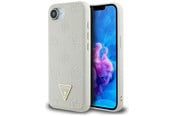 Mobil - Covers & Cases - GUESS Grained Hot Stamp Peony Triangle Logo MagSafe case for iPhone 16e - beige - 3666339453329