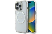 Mobil - Covers & Cases - GUESS IML Metal Colored Circle Classic Logo MagSafe case for iPhone 16 Pro Max - white - 3666339428907