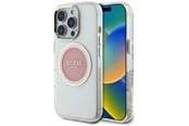 Mobil - Covers & Cases - GUESS IML Metal Colored Circle Classic Logo MagSafe iPhone 16 Pro Case - Pink - 3666339428594
