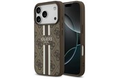 Mobil - Covers & Cases - GUESS 4G Printed Stripes MagSafe case for iPhone 17 Pro - brown - 3666339491420