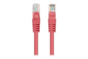 Netværkskabel - Lanberg patch cable - 3 m - red RAL 3017 - Rød - PCU5-20CC-0300-R
