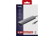 Dockingstation - Trust DALYX 6IN1 USB-C ADAPTER - 26325