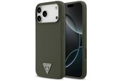 Mobil - Covers & Cases - GUESS Silicone Triangle Logo MagSafe Case for iPhone 17 Pro Max - Green - 3666339517304