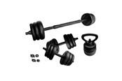 Sport & Fitness - ASG Vægtsæt 30 kg. Sort/Sort - ASG4518BLACKONE SIZE