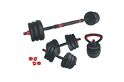 Sport & Fitness - ASG Vægtsæt 30 kg. Sort/Rød - ASG4519BLACKONE SIZE