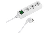 Afbrydermateriel - Vivanco 3-Power socket grounded with on/off switch 1.4m - 4008928270143
