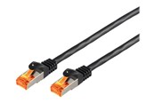 Netværkskabel - SCONN S-Impuls patch cable - 15 m - black - Sort - 15m - 08-26085