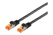 Netværkskabel - SCONN S-Impuls patch cable - 50 m - black - Sort - 50m - 08-26505