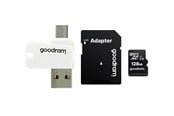 Hukommelseskort - GOODRAM microSD/SD + Card Reader M1A4 - 100MB/s - 128GB - M1A4-1280R12
