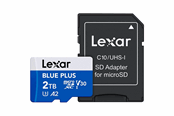 Hukommelseskort - Lexar BLUE PLUS microSD/SD - 170MB/s - 2TB - LMSBLPL002T-BNANG