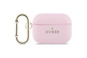 Mobil - Andet Tilbehør - GUESS Grained Classic Logo Case for AirPods Pro 3 - Pink - 3666339574789