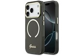 Mobil - Covers & Cases - GUESS IML Script Metal MagSafe Case for iPhone 17 Pro Max - Black - 3666339583033