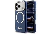 Mobil - Covers & Cases - GUESS IML Script Metal MagSafe Case for iPhone 17 Pro - Blue - 3666339583828