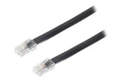 Netværkskabel - S-Impuls phone cable - 15 m - black - Sort - 15m - 70095-8/8