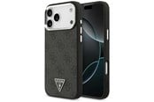 Mobil - Covers & Cases - GUESS 4G Triangle Logo MagSafe Case for iPhone 17 Pro Max / 18 Pro Max - Black & Silver - 3666339682415