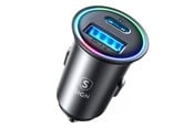 Elbil ladere - SiGN Mini Metal Car Charger 60W - with USB-C & USB-A - SN-CCN04