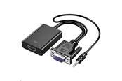Skærmkabel - SiGN VGA Male to HDMI Female Converter with 3.5mm AUX - PC1784