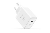 Mobil - Adaptere & Opladere - SiGN Dual USB-C PD Charger 40W - White - SN-PD40W