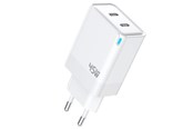 Mobil - Adaptere & Opladere - SiGN Dual USB-C PD Charger 45W for laptop and smartphones - White - SN-PD45WH