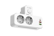 Mobil - Adaptere & Opladere - SiGN 20W Power Strip with LED Night Light - 2-way/2 xUSB-A/1x USB-C - White - SN-SE2337
