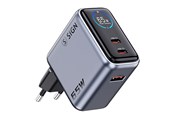 Mobil - Adaptere & Opladere - SiGN 65W Fast Charger with Display - 2x USB-C / 1x USB-A - Gray - SN-UG65W