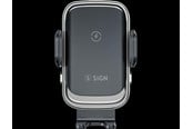 Mobil - Adaptere & Opladere - SiGN Car Mobile Holder with Wireless Charging - 15W - Black - SN-CAR15W
