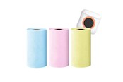 Papir, Fotopapir og Etiketter - SiGN Thermal Paper Roll with Colors for Mini Printer - 3 Rolls - 57*25mm - 5m - SN-MINIPP01F