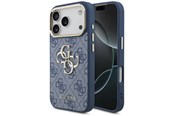Mobil - Covers & Cases - GUESS 4G Big 4G Classic Logo Case for iPhone 18 Pro / 17 Pro - Blue and Gold - 3666339651107