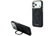 Mobil - Covers & Cases - GUESS Ring Stand 360 4G Classic Logo MagSafe Case for iPhone 17 Pro / 18 Pro - Black - 3666339654665