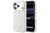 Mobil - Covers & Cases - GUESS Grained Triangle Logo MagSafe Case for iPhone 18 Pro / 17 Pro - Beige - 3666339654788