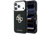 Mobil - Covers & Cases - GUESS Smooth & Big Strass Logo Case for iPhone 18 Pro / 17 Pro - Black - 3666339654269