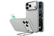 Mobil - Covers & Cases - ESR Leather Kickstand MagSafe Case for iPhone 18 Pro Max / 17 Pro Max - Gray - 4894240304037
