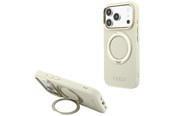 Mobil - Covers & Cases - GUESS Ring Stand 360 Grained Classic Logo MagSafe Case for iPhone 18 Pro / 17 Pro - Beige - 3666339654061
