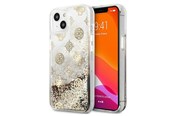 Mobil - Covers & Cases - GUESS GUHCP13SLGPEGO iPhone 13 mini 5.4" gold/gold hardcase Peony Liquid Glitter - 3666339025038