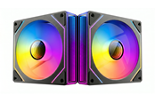 Kabinet Køler - DUTZO INF 120 PWM ARGB (2-pack) - Kabinet køler - 120mm - Sort med RGB LED lys - 29 dBA - 8501027