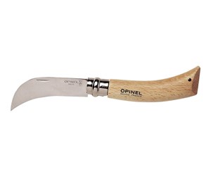 Opinel N°08 - grafting billhook knife - yellow-pink small dark dashes
