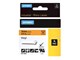 Papir, Fotopapir og Etiketter - DYMO Rhino™ industri tape vinyl | sort på orange | 19mm x 5,5m - 18436