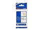 Papir, Fotopapir og Etiketter - Brother TZEN201 3.5mm (0.13") Black on White Non-Laminated Super Narrow tape for P-touch 8m - TZEN201