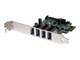 Controller - StarTech.com 4 Port PCI Express PCIe SuperSpeed USB 3.0 Controller Card Adapter with SATA Power - PEXUSB3S4V
